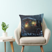 ブラックキャットスノーウィースライドクリスマスデコール クッション (椅子)