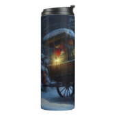 ブラックキャットスノーウィースライドクリスマスデコール タンブラー (回転左)