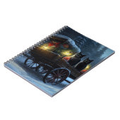 ブラックキャットスノーウィースライドクリスマスデコール ノートブック (左側)