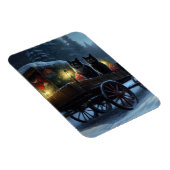 ブラックキャットスノーウィースライドクリスマスデコール マグネット (右側)