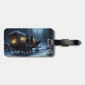 ブラックキャットスノーウィースライドクリスマスデコール ラゲッジタグ (裏面横)