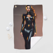 ブラックキャットスーツ ゴルフタオル (インサイチュ)