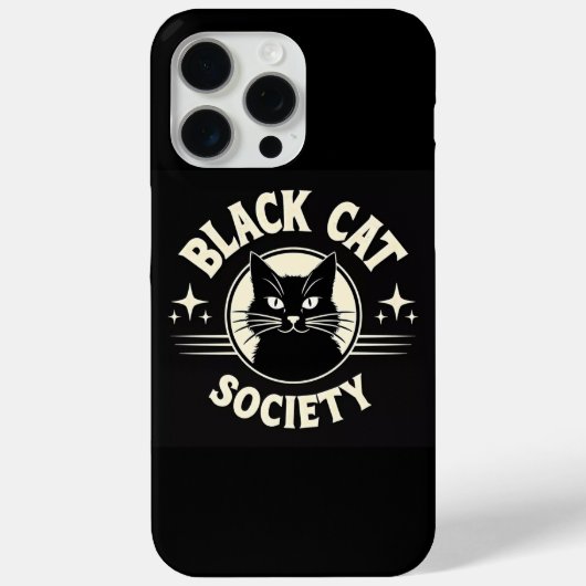 ブラックキャットソサエティ ゴシック ハロウィン iPhone 15 Case-Mate iPhoneケース (裏面)