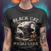 ブラックキャットソーシャルクラブウィッチーハロウィーン トライブレンドTシャツ