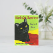 ブラックキャットチョコレート ポストカード (スタンド正面)