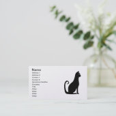 ブラックキャットデザイン 名刺 (スタンド正面)