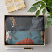 ブラックキャットドレス&フローラハットポートレートデコパージュ 薄葉紙 (ギフト)