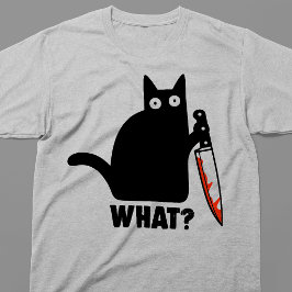 ブラックキャットナイフのミーム Tシャツ