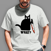 ブラックキャットナイフのミーム Tシャツ