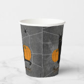 ブラックキャットハッピーハローウィン 紙コップ (右)