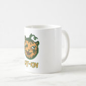 ブラックキャットハロウィンハロウィーンコスチューム コーヒーマグカップ (正面右)