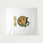 ブラックキャットハロウィンハロウィーンコスチューム タペストリー (正面(横))