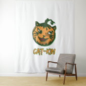 ブラックキャットハロウィンハロウィーンコスチューム タペストリー (インサイチュ)