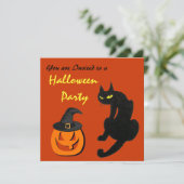 ブラックキャットハロウィンパーティー 招待状 (スタンド正面)