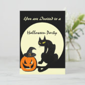 ブラックキャットハロウィンパーティー 招待状 (スタンド正面)