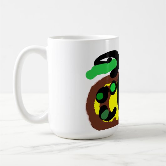 ブラックキャットハロウィーンおもしろい コーヒーマグカップ (左)