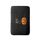 ブラックキャットハロウィーンデザイン不気味- Pumpkin Art for バスマット (正面縦)