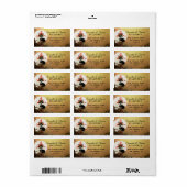 ブラックキャットハロウィーン差出人住所ラベル ラベル (フルシート)