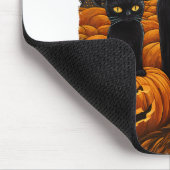 ブラックキャットハロウィーン猫好き星空ナイトキャットVa マウスパッド (コーナー)