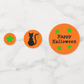 ブラックキャットハロウィーン紙吹雪 コンフェッティ (裏面)