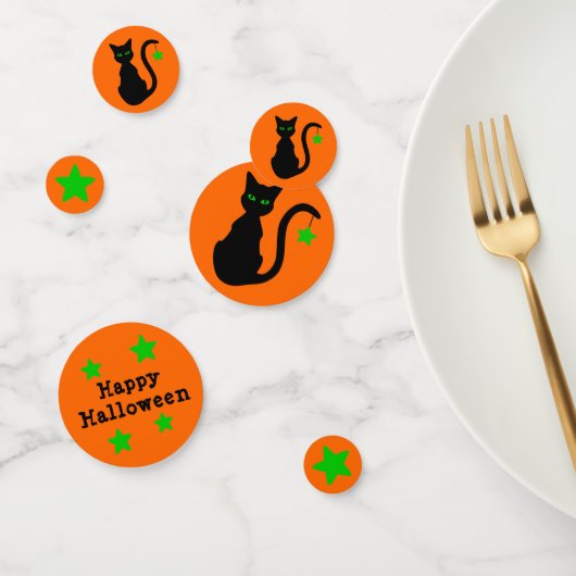 ブラックキャットハロウィーン紙吹雪 コンフェッティ (グループ)