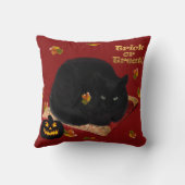 ブラックキャットハロウィーン装飾用クッション クッション (裏面)
