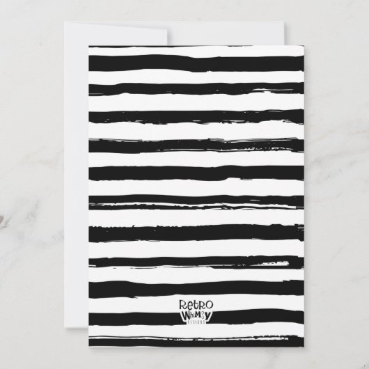 ブラックキャットハローウィンパーティオ不気味レお洒落ンジ 招待状 (裏面)