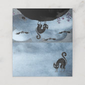 ブラックキャットハローウィンパーティ プレイスカード (外部開封)