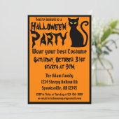 ブラックキャットハローウィンパーティ 招待状 (スタンド正面)
