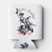 ブラックキャットバイクもしくは自転車に乗る人バーベサンダー_コーブ 缶クーラー (裏面)