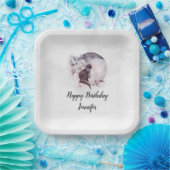 ブラックキャットバイザマジカルフルムーン誕生日 ペーパープレート (パーティー)