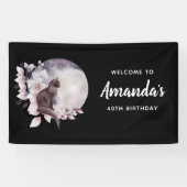 ブラックキャットバイザマジカルフルムーン誕生日 横断幕 (横)