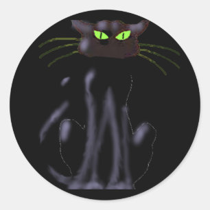 ブラックキャットバイシャロンシャーペ ラウンドシール
