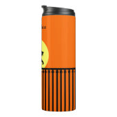 ブラックキャットバックオンフェンスムーンオレンジ タンブラー (回転右)