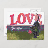 ブラックキャットバレンタインデー シーズンポストカード (正面/裏面)