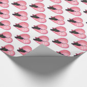 ブラックキャットバレンタインデー ラッピングペーパー (角)