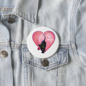 ブラックキャットバレンタインデー 缶バッジ (インサイチュ)