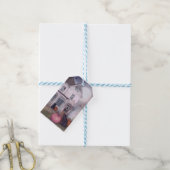 ブラックキャットピンクパンプキン&ハウス幽霊のよく出るハロウィーン ギフトタグ (より糸付き)