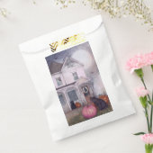 ブラックキャットピンクパンプキン&ハウス幽霊のよく出るハロウィーン フェイバーバッグ (封をした状態)