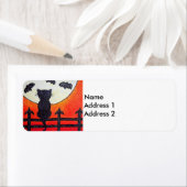 ブラックキャットフェンスムーンこうもり ラベル (インサイチュ)