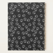 ブラックキャットフォトハートグレーポープリントプランナー プランナー手帳 (裏面)