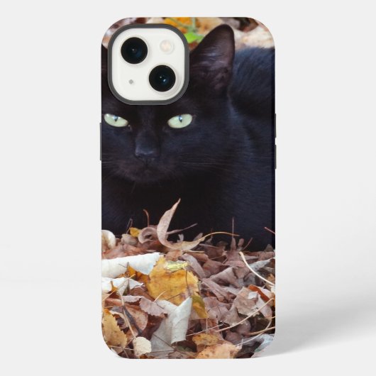ブラックキャットフォト Apple iPhone 8/7, タフエクストリーム iPhoneケース (裏面)