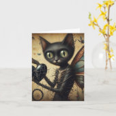 ブラックキャットブラックハートソーンズオールオカージョン カード (黄色い花)