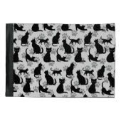 ブラックキャットプリント猫好き用ピラローケース 枕カバー (裏面)