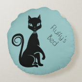 ブラックキャットベッド ラウンドクッション (裏面)