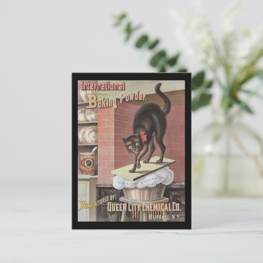 ブラックキャットベーキングソーダバッファローニューヨーク ポストカード (スタンド正面)