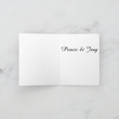 ブラックキャットホリデーノートカード シーズンカード (内部)