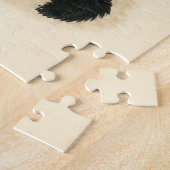 ブラックキャットホームスイートホームレスキューかわいい ジグソーパズル (側面)