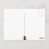 ブラックキャットホームスイートホームレスキューかわいい ポストカード (裏面)