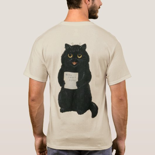 ブラックキャットホームスイートホームヴィンテージ救出所 Tシャツ (裏面)